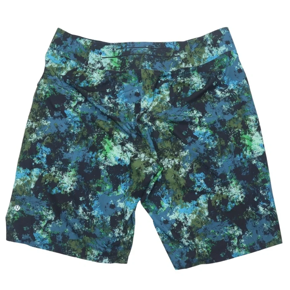 lululemon athletica Board Shorts Men’s 36 Blue‎ Green Swim Trunks